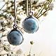 Fashionable earrings with pendants made of natural larimar. Earrings. kvk1. Online shopping on My Livemaster.  Фото №2