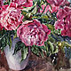 Painting watercolor 'Peonies cherry with delicate foliage...'. Pictures. Pictures for the soul (RozaSavinova). Online shopping on My Livemaster.  Фото №2