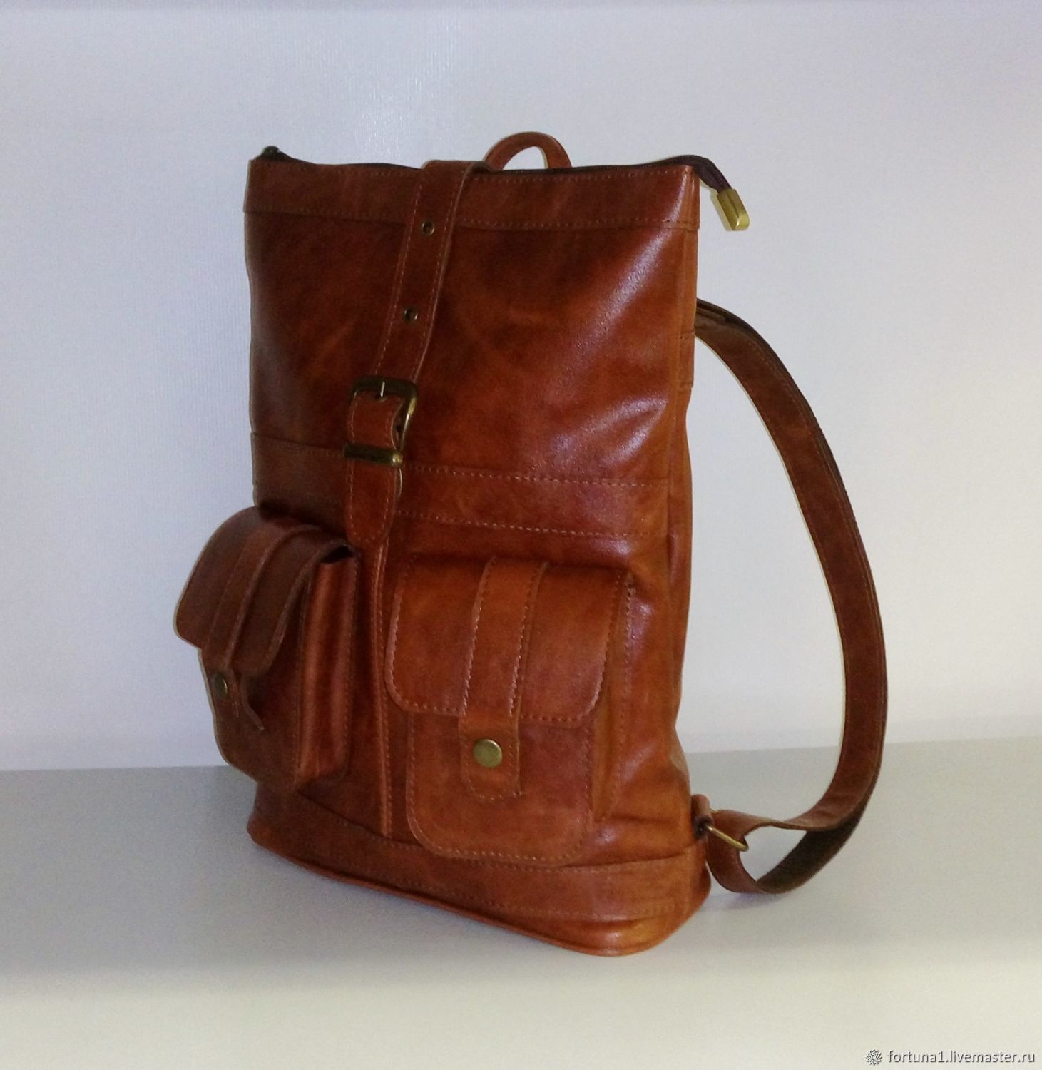 Рюкзак кожаный городской 30 на заказ в интернет-магазине Ярмарка ...