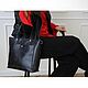 Заказать Сумка кожаная женская черная, сумка-тоут. Migoto_bags. Ярмарка Мастеров. . Классическая сумка Фото №3