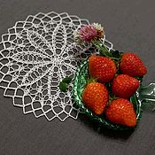 Для дома и интерьера handmade. Livemaster - original item Decorative napkins: Snowflake spokes. Handmade.