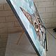 Order Oil painting Curious cat on canvas on a stretcher. Yulia Berseneva ColoredCatsArt. Livemaster. . Pictures Фото №3