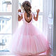 Dress is made of tulle prom floor girl's Pink blossom. Dresses. Shanetka. Интернет-магазин Ярмарка Мастеров.  Фото №2