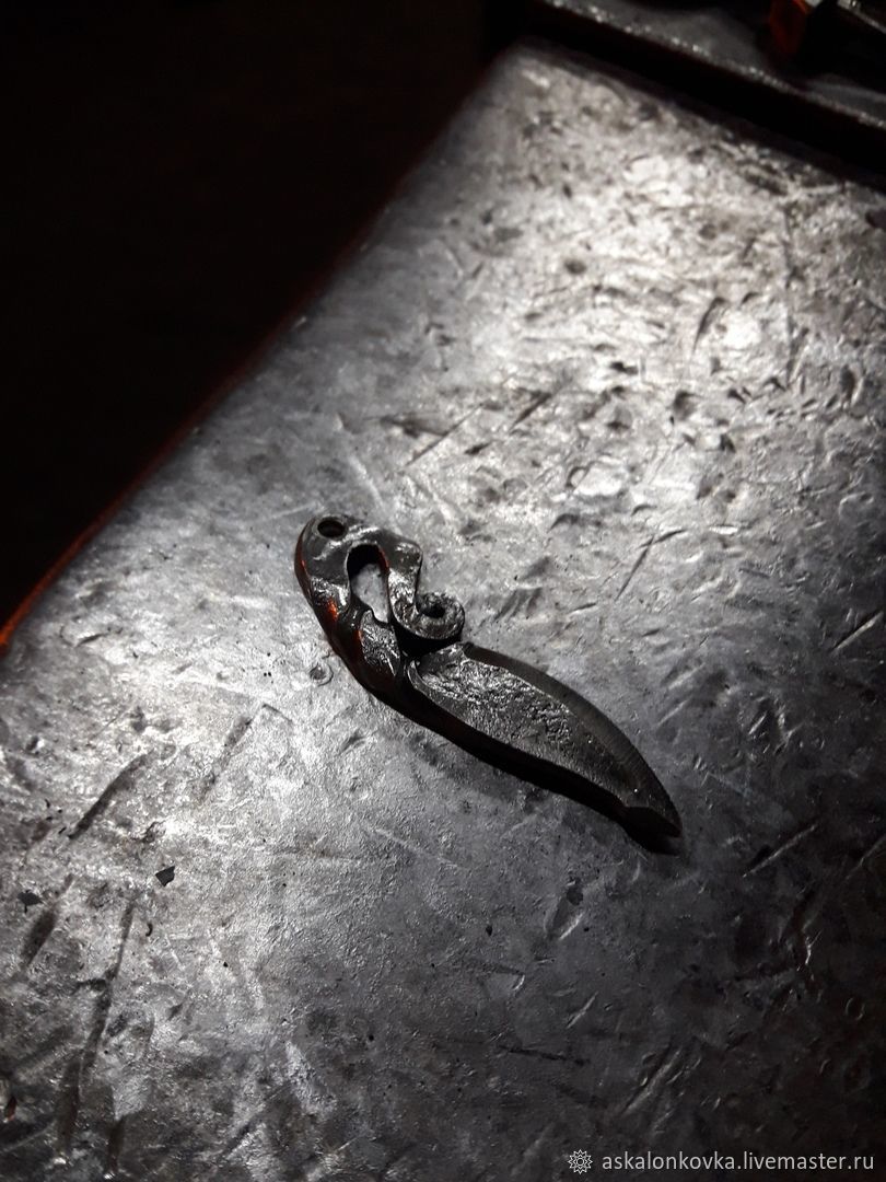 Forged keychain 'Knife', ' Smiley', Key chain, Rybinsk,  Фото №1