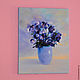 Oil painting with Violet flowers. Pictures. MariaSlynkoArt (Mariaslynko). Online shopping on My Livemaster.  Фото №2