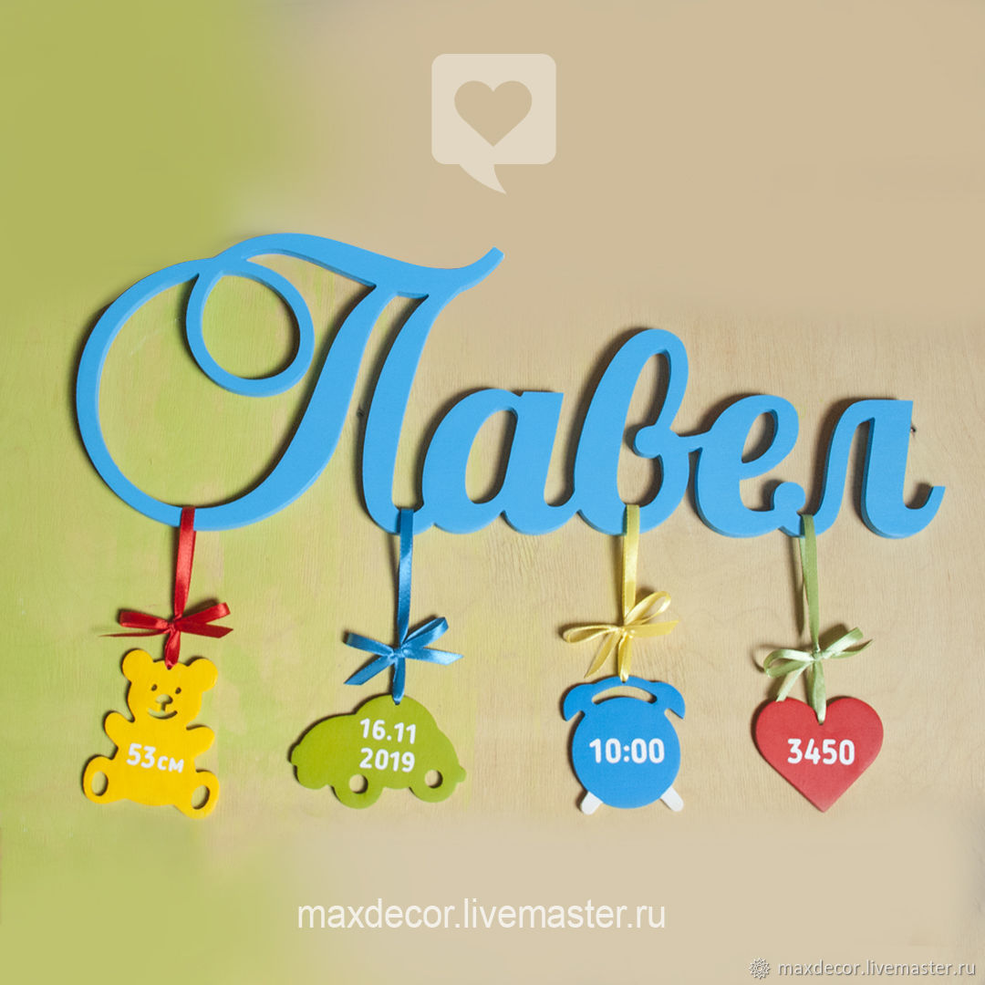 Метрика имя с подвесками в интернет-магазине на Ярмарке Мастеров ...