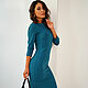 Sheath Dress Wave, figure-hugging dress blue. Dresses. mozaika-rus. Online shopping on My Livemaster.  Фото №2