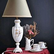 Винтаж: Винтажная лампа кобальт Франция