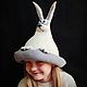  White Rabbit Hat. Bath accessories. HANDMADE Studio. My Livemaster. Фото №6