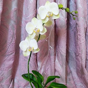 Орхидея из бисера: мастер-класс