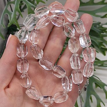 Картины и панно ручной работы. Ярмарка Мастеров - ручная работа Горный Хрусталь Натуральный Бусы. Handmade.