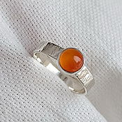 Украшения handmade. Livemaster - original item Ring with carnelian.. Handmade.