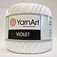 Violet, Yarn Art, Турция 
цвет 1000 супербелый

Турецкая пряжа виолет ярн арт
мерсеризованный хлопок