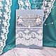 Свадебный набор Пепельный голубой, кремовый и персик. Наборы аксессуаров. Мир Фантазий (world-fantasy26). Интернет-магазин Ярмарка Мастеров.  Фото №2