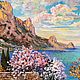  Oil painting Landscape ' Spring in Katsiveli. Crimea', Pictures, Moscow,  Фото №1