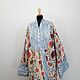 Uzbek robe made of suzane and ikat. Boho coat, caftan. CHT032, Robes, Odintsovo,  Фото №1