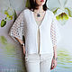 Order Openwork knitted cardigan white. CUTE-KNIT by Nata Onipchenko. Livemaster. . Cardigans Фото №3