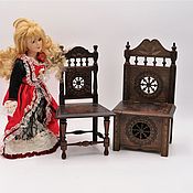 Винтаж: Винтажная кукольная мебель в стиле шинуазри. Кукольный домик