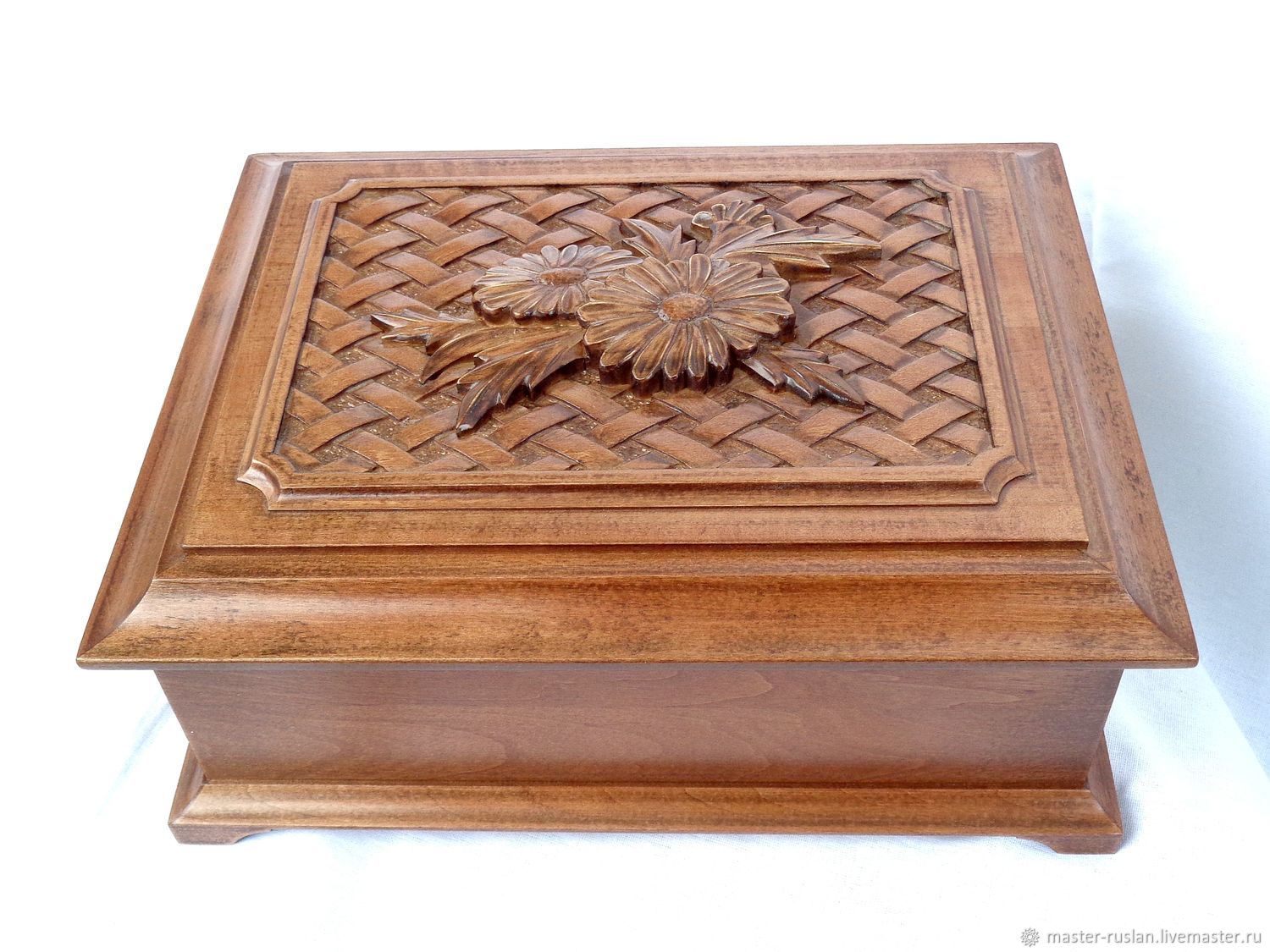 Большая шкатулка с ромашками на заказ в интернет-магазине Ярмарка ...