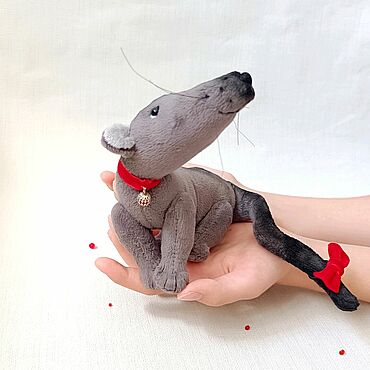 Куклы и игрушки ручной работы. Ярмарка Мастеров - ручная работа Тедди зверята Крыска Лариска. Handmade.