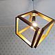  Lamp CUBE made of solid oak. Ceiling and pendant lights. WOODKITA. Online shopping on My Livemaster.  Фото №2