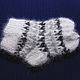 Children's knitted socks Black and white. Socks. Warm Yarn. Online shopping on My Livemaster.  Фото №2