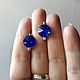 Earrings with Swarovski deep blue, eng. castle. Earrings. Sunduchok Aleks (sunduchokAlex). Online shopping on My Livemaster.  Фото №2