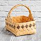 Order A basket woven from birch bark with a picture. Gift basket wicker. BirchStyle. Livemaster. . Basket Фото №3