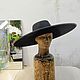 Black wide-brimmed hat ' Modern witch». Hats1. Felt Hats Shop. My Livemaster. Фото №4