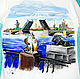 T-shirt white Petersburg and cats. T-shirts. Koler-art handpainted wear. Online shopping on My Livemaster.  Фото №2