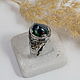 Silver ring with black opal and pentagram. Rings. Unusual Gemstone Jewelry. Online shopping on My Livemaster.  Фото №2