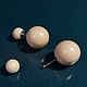 Spheres – stud earrings made of mammoth tusk, Stud earrings, Ekaterinburg,  Фото №1