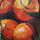 Tangerines and lemon, oil painting on canvas, still life with fruit. Pictures. myfoxyart (MyFoxyArt). My Livemaster. Фото №5