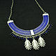 Melchior necklace with silver, lapis lazuli and enamel. Necklace. Sunny Silver. My Livemaster. Фото №6