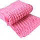  hand-knitted pink down scarf, Scarves, Moscow,  Фото №1