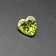 Chrysolite insert heart 9x9 mm (2,73 CT), Cabochons, Moscow,  Фото №1