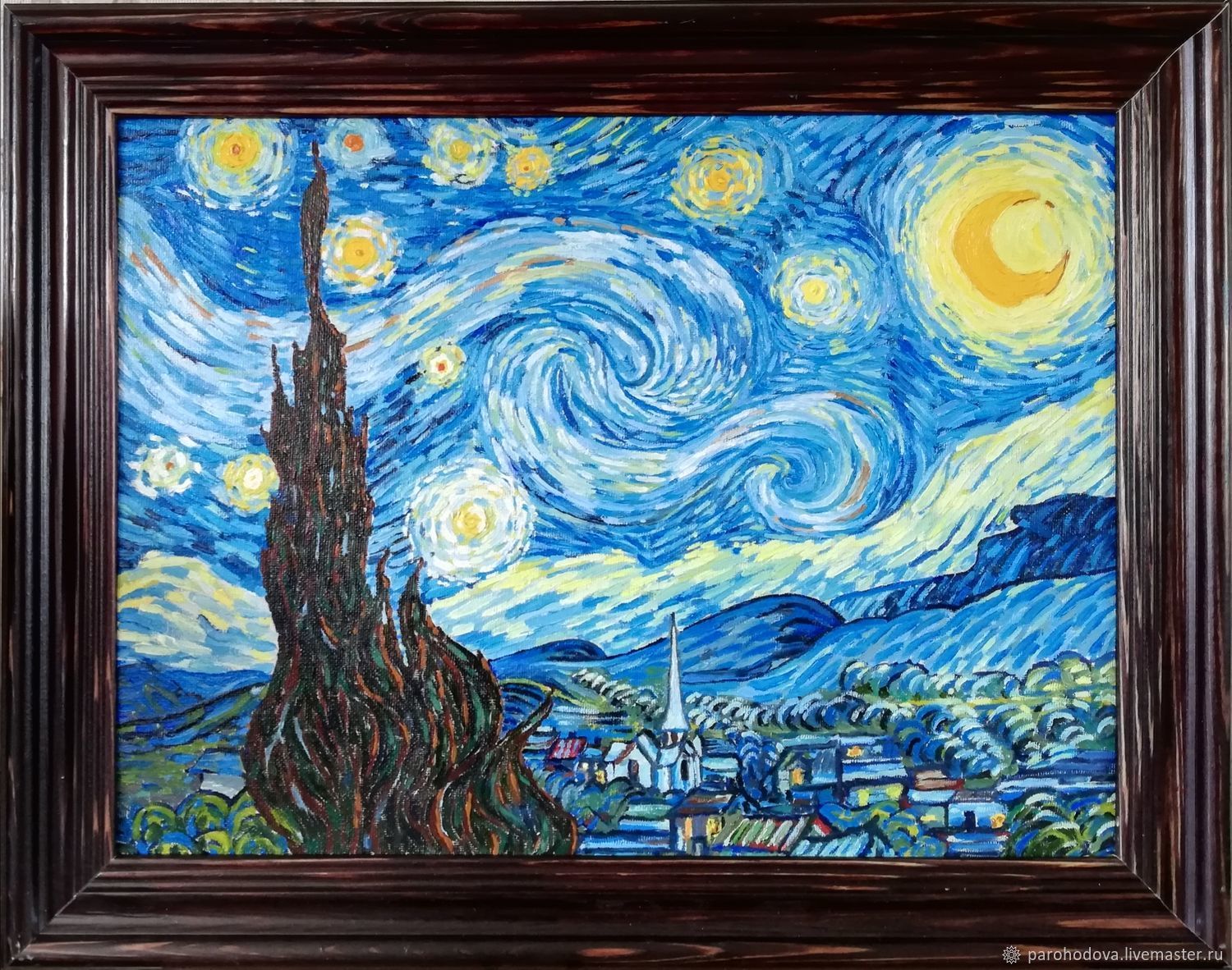 Картина звездная ночь ван. «Звёздная ночь» Ван Гог. Ван Гог Звездная ночь подлинник. Звездная ночь Ван Гога оригинал. Ван Гог Звёздная ночь картина оригинал.