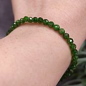 Украшения handmade. Livemaster - original item Women`s chromdiopside bracelet - Yakut Emerald. Handmade.
