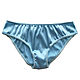 Silk panties slips blue, Underpants, St. Petersburg,  Фото №1