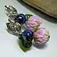 Комплект колье и серьги лэмпворк "Клевер" Стекло lampwork. Комплекты украшений. Оксана Искуснова украшения лэмпворк (SOVARTstudio). Ярмарка Мастеров.  Фото №4
