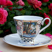 Посуда handmade. Livemaster - original item teacups: Alice in Wonderland. Handmade.