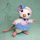 Mouse Lila. fur toy. White mouse. Stuffed Toys. Marina Eretnova. Online shopping on My Livemaster.  Фото №2