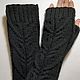 39ZP fingerless long gloves, black. Mitts. HOBBIMANIYA. Online shopping on My Livemaster.  Фото №2