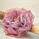 Brooch from fabric Ash rose. Brooches. Valerunka. Online shopping on My Livemaster.  Фото №2