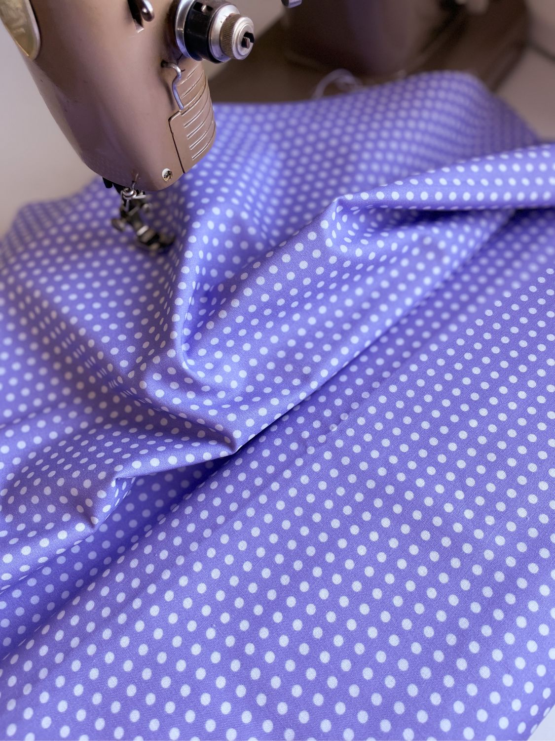 Китайский хлопок фиолетовый горох ТКАНЬ в интернет-магазине на Ярмарке ...