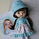 Monst doll. Holala. Платье и панама. Одежда для куклы. Одежда для кукол. Ручная работа lentochka_handmade (chikacheva). Интернет-магазин Ярмарка Мастеров.  Фото №2