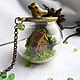 Pendant sphere with miniature "the Forest house", Pendants, Moscow,  Фото №1