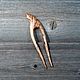 Hairpin made of Karelian birch, Hairpin, Moscow,  Фото №1
