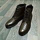 Men's shoes made of genuine ostrich leather, custom made!, Boots, St. Petersburg,  Фото №1