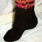 Аксессуары handmade. Livemaster - original item Socks cashmere black 